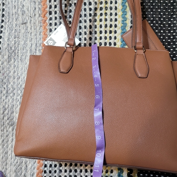 Anne Klein Marcie Triple Compartment Tote, Chestnut - Picture 10 of 11